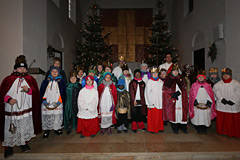 Einige unserer Sternsinger 2019